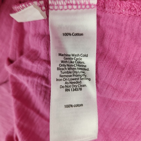 Vineyard Vines Hoodie Womens XL Pink Whale Logo Long Sleeve Slub Cotton T-Shirt - Picture 6 of 7